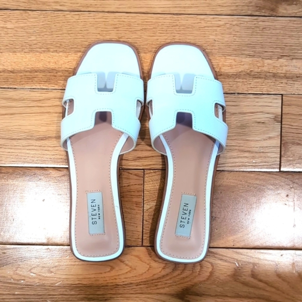 Steve Madden Hadyn White Leather Sz. 7